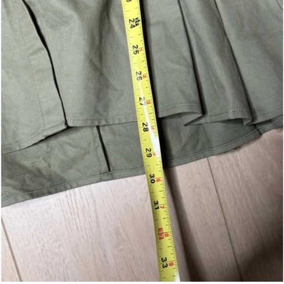 Lioness NWT Cover Girl Army Green Long Sleeve Mini Dress Size XS - Picture 5 of 8